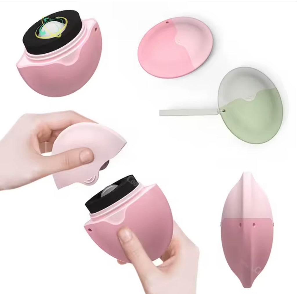 1PC New Silicone Suncream Roller Applicator Refillable Oval Isolation Lotion Cream Bottles