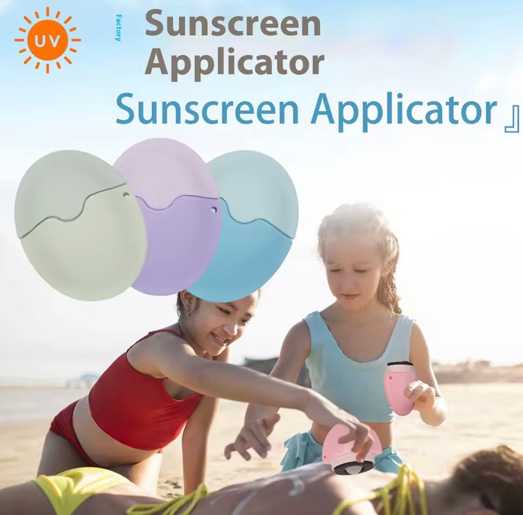 1PC New Silicone Suncream Roller Applicator Refillable Oval Isolation Lotion Cream Bottles